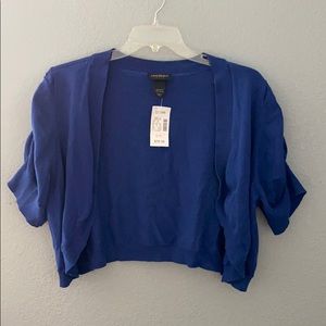 Lane Bryant short blue cardigan